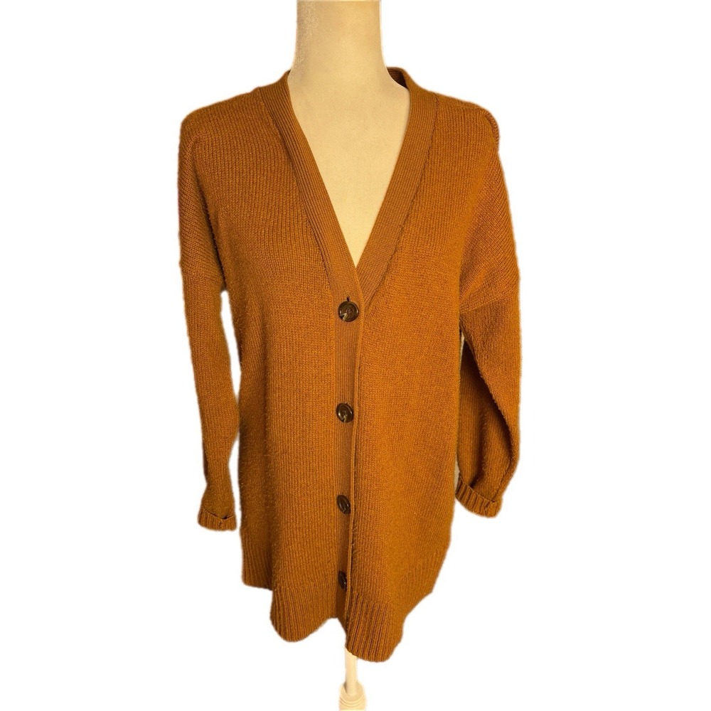 Smartwool Cozy Lodge Boyfriend Cardigan Womens Size S Acorn Heather Gorpcore - Picture 3 of 11